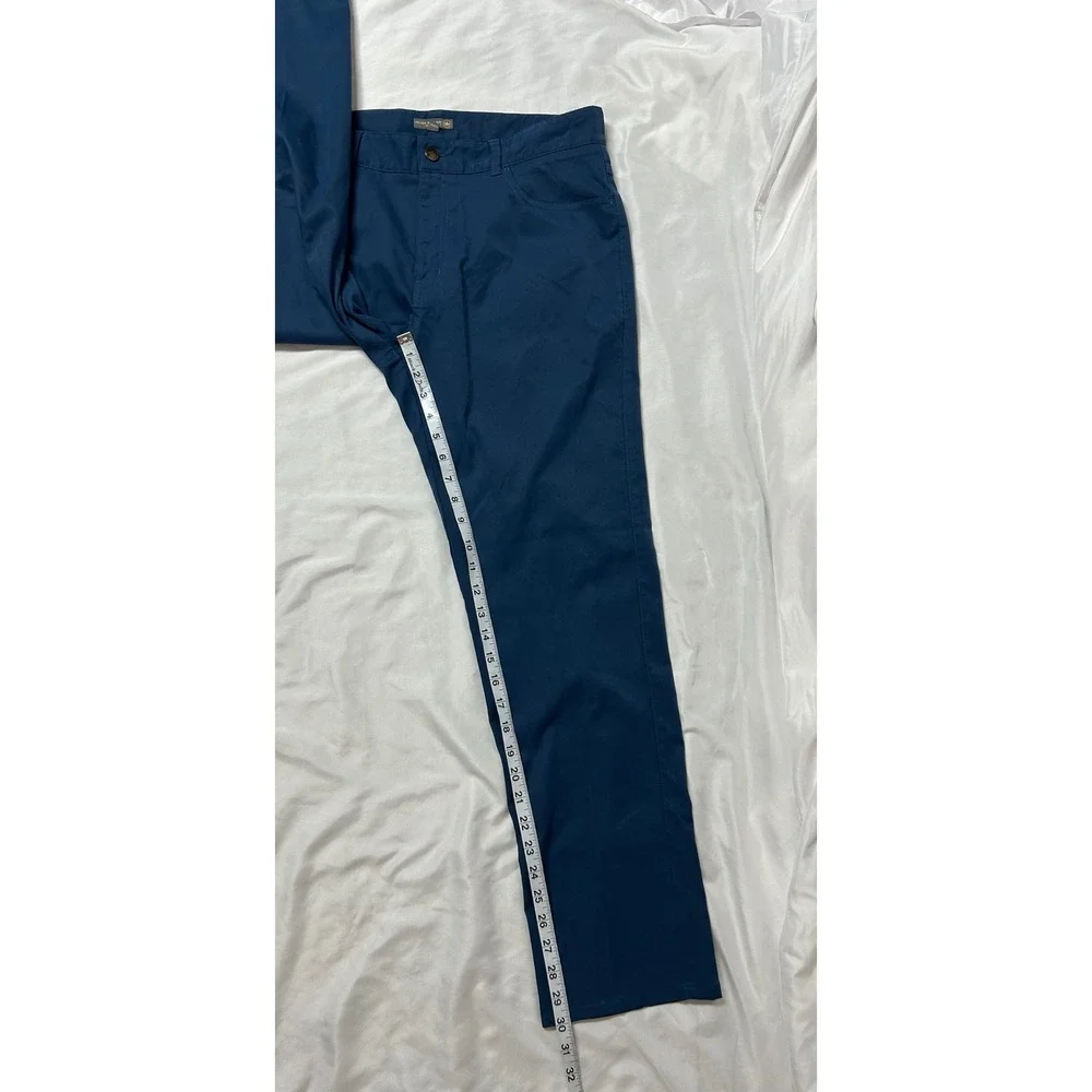 Peter Millar Crown Sport eb66 Performance Pants Navy Blue 34x30 Mens Golf Chino